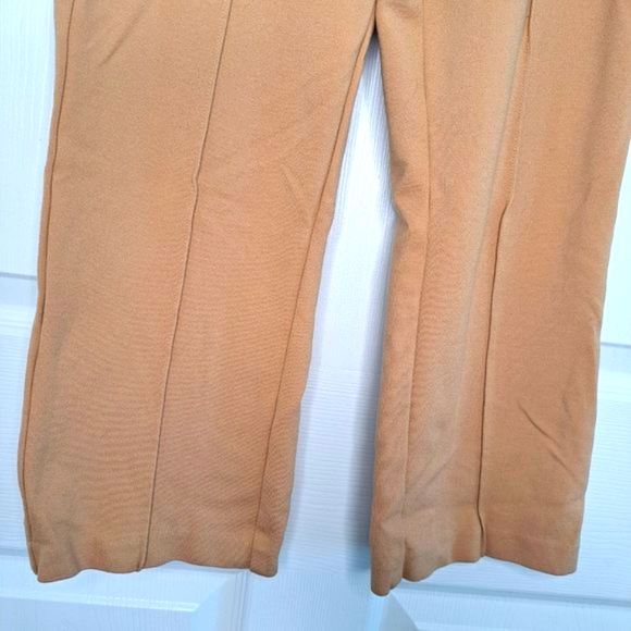Drew Cropped Soft Belted Khaki Camel Center Seam Crops Size 2 - Picture 6 of 11